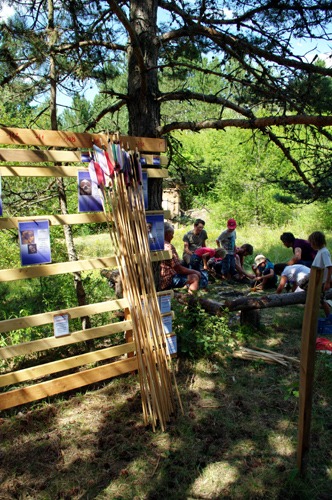 Atelier préhistoire aire d'animation boisée