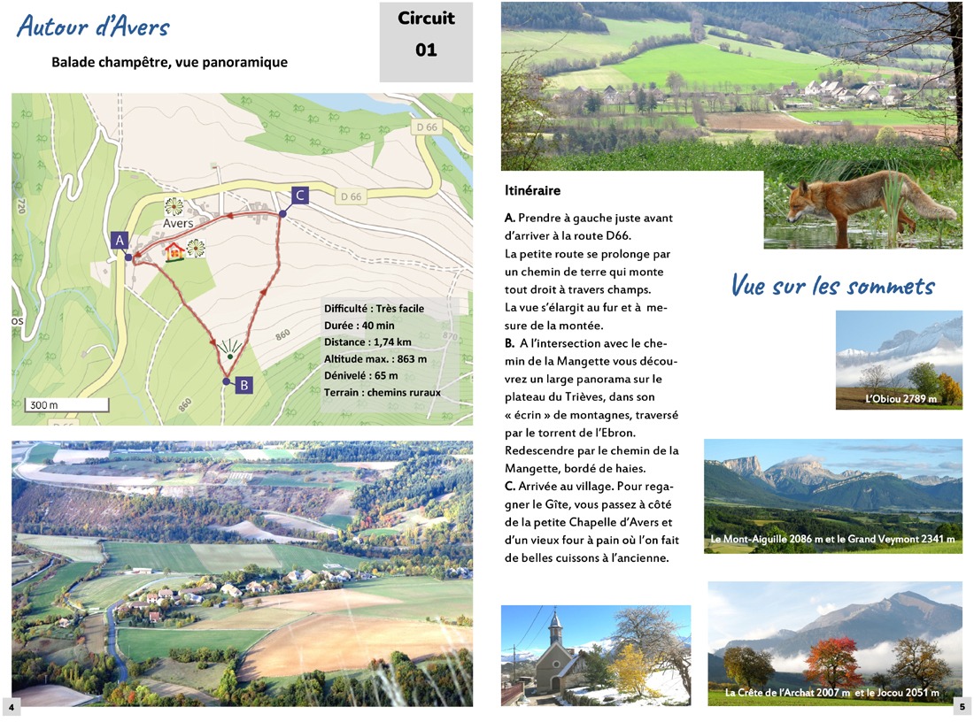 Circuit découverte à Lalley-Avers, Les Ombelles, Trièves-Vercors