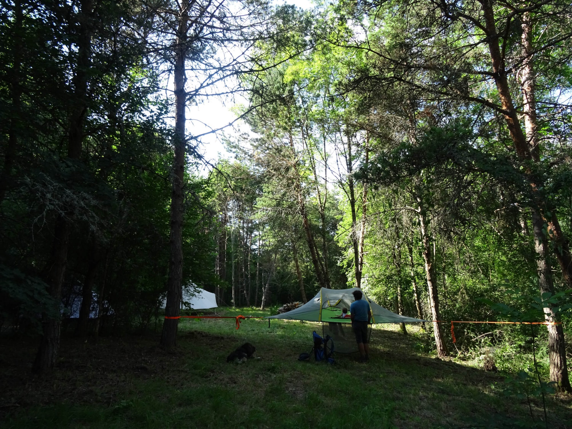 Bivouac de la clairière au Moulin de Recours