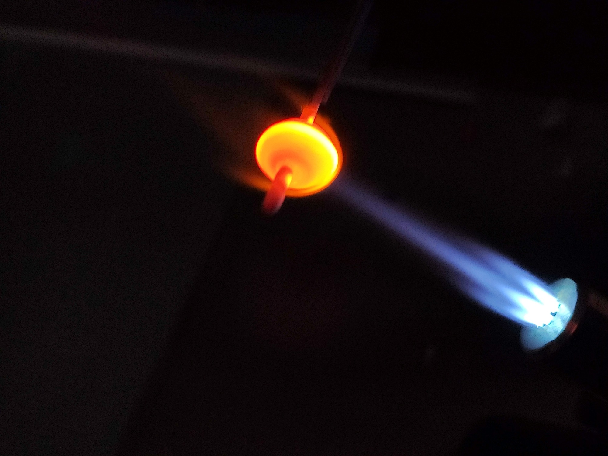 Démonstration : création de perles de Murano_Clelles