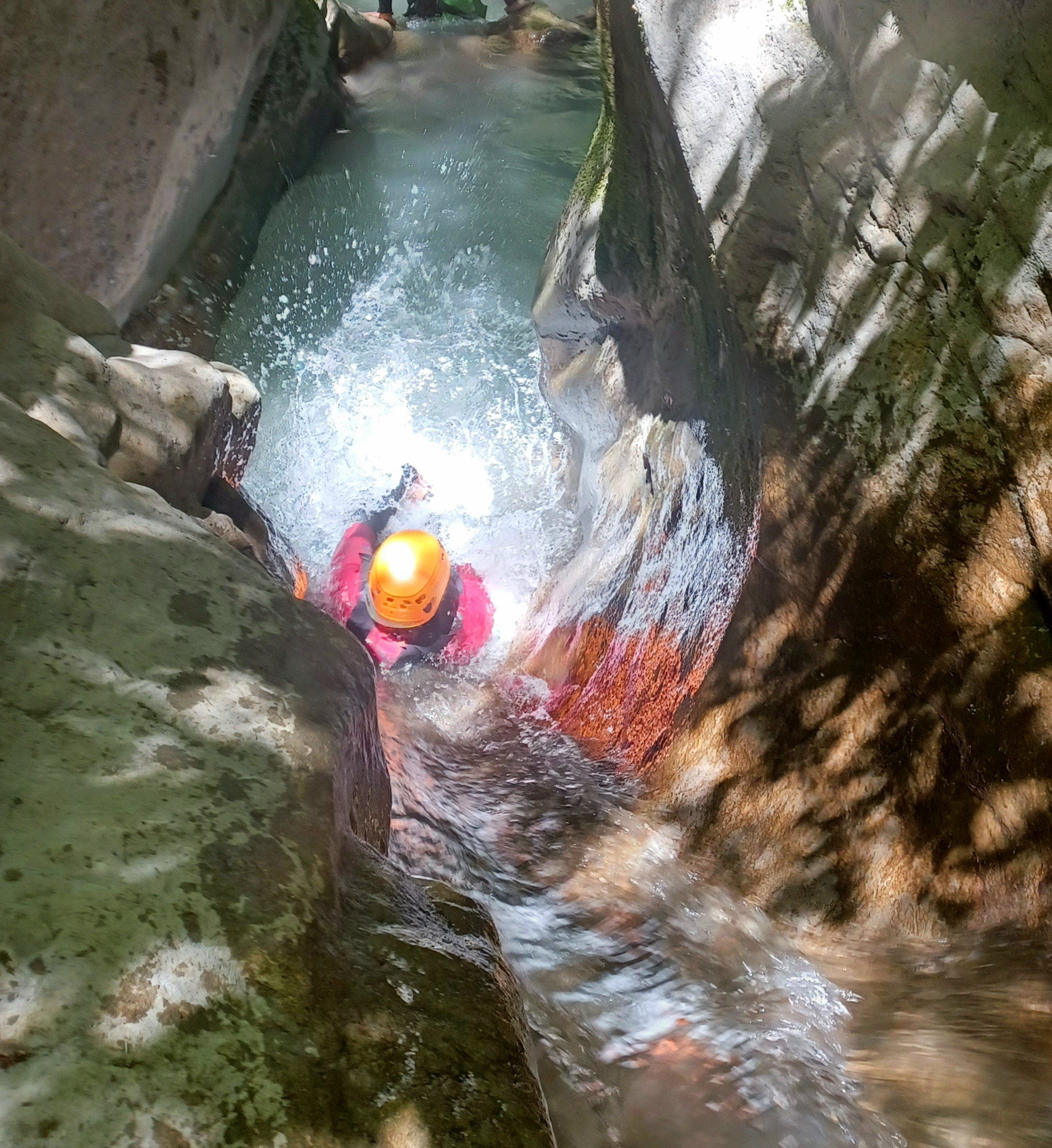 Toboggan au canyon des Moules Marinières avec Amont-Canyon