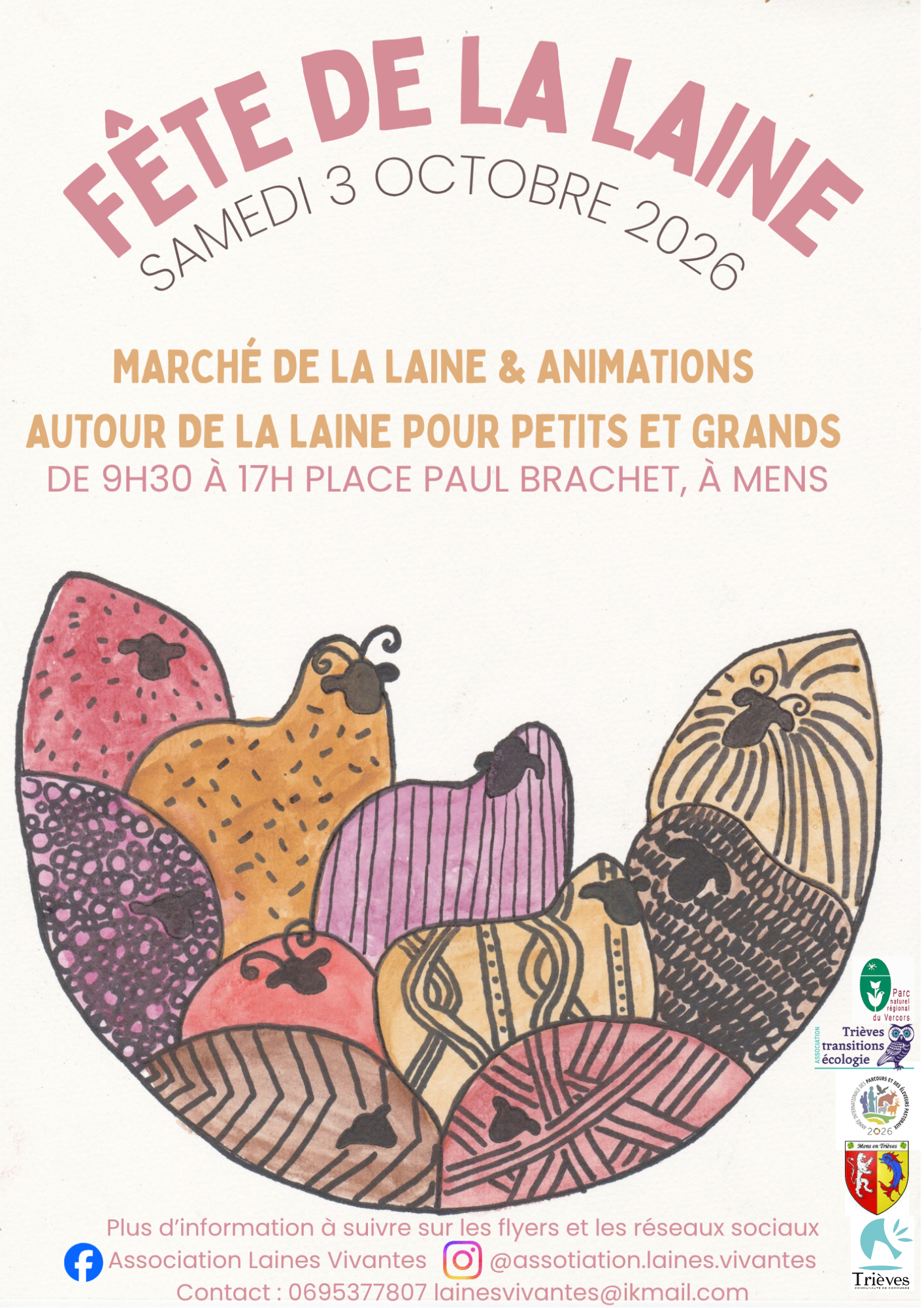 affiche fête de la laine 2026 