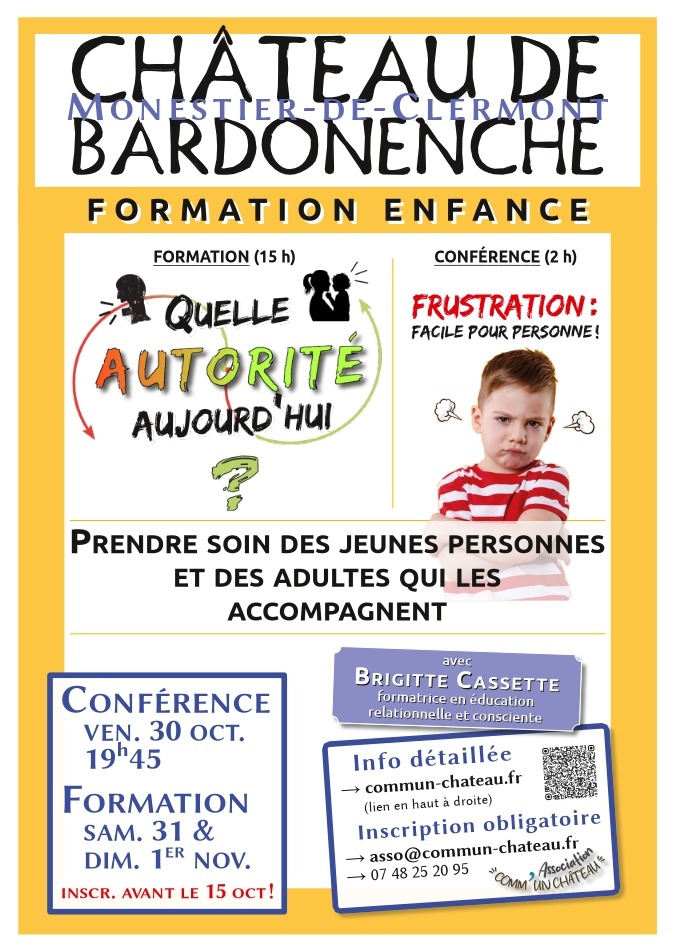 Affiche conf frustration + form autorité