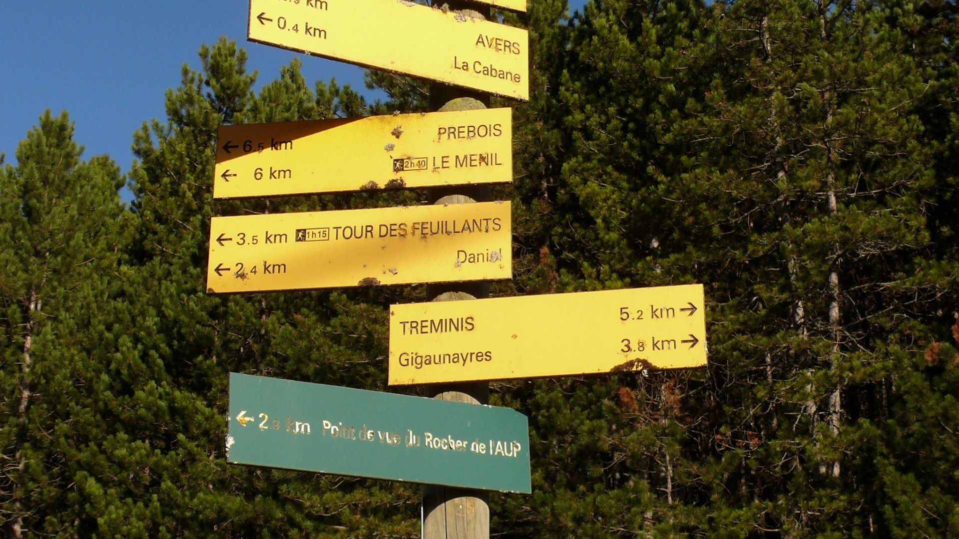 Panneaux randonnées